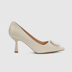 Pointy Toe Pumps Apricot