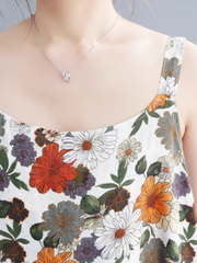 Jedermanns Blumen-A-Linien-Kleid