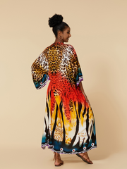 Chaqueta larga tipo kimono de rayón Look At The Sky