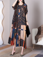 A-Linien-Kleid mit Rundhalsausschnitt „Let Her Go“