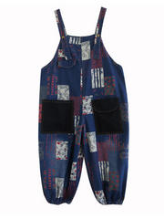 „Love Yourself“-Jeans-Strampelanzug mit hoher Taille