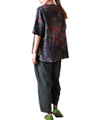 Tops de cuello redondo cómodos para uso diario