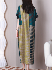 Wonderful Night Lapel Collar A-line Dress