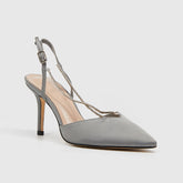 Zapatos de tacón fino con punta puntiaguda