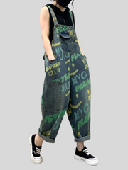 Feel The Moment – Jeans-Latzhose mit hoher Taille