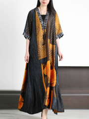 Vestido holgado de corte A con escote en V Just My Type