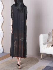 Vestido de corte A con cuello alto Just My Type