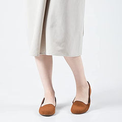 Flats Slip on Loafer Ballet Flat Shoes with +Comfort Heel Protection