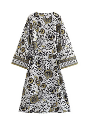 Chaqueta kimono de manga corta con cuello en V Live The Moment