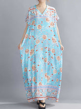 „Never Look Back“-Kaftankleid mit Blumenmuster