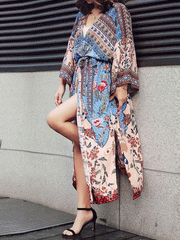 Bata tipo kimono de algodón Mercury Ringer