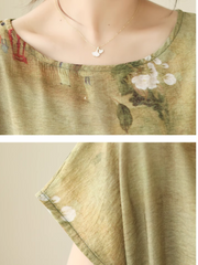 Vestido midi holgado, ligero y fluido