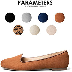 Flats Slip on Loafer Ballet Flat Shoes with +Comfort Heel Protection