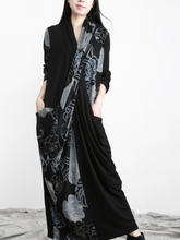 Rock V-Ausschnitt lang schönes Maxikleid