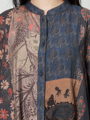 Frühlings-Amazing Loose Button-Down-Kleid mit Print in A-Linie
