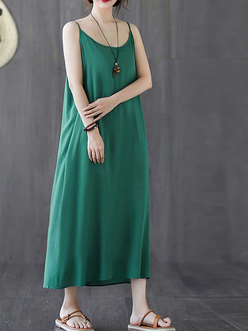 Plain Cotton Slip Dress Emes Shop Plain Cotton Slip Dress Emes Shop