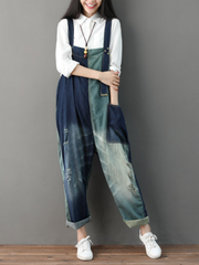 Close Your Eyes – Jeansblaue Latzhose