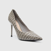 Stiletto Pointed Head Snake Skin Paint Pattern Pumps