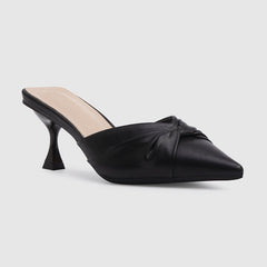 Pointy Toe Thin High Heels Sandals Black