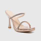 Square Toe High Heeled Sandals