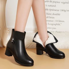 Botas cortas de terciopelo