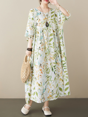 Vestido camisero de algodón con lunares "Ilumina tu mundo"