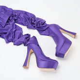 Botas de leggings brillantes