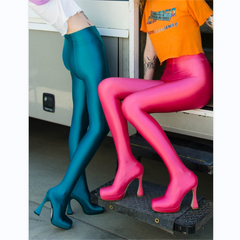 Glänzende Leggings-Stiefel