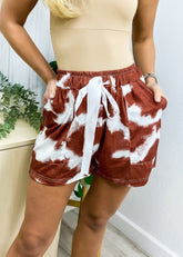 Two Tone Tie-Dye Shorts
