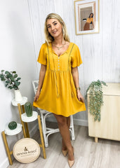 Tie Neck Swiss Dot Summer Dress