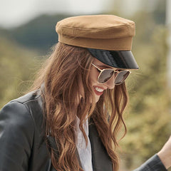 Sombrero bretón de color liso