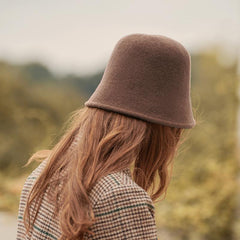 Simple Wool Cloche Hat