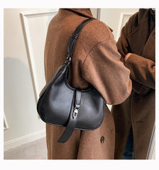 Single Lock Baguette Bag