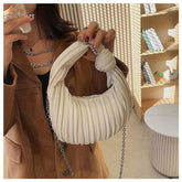 Handtasche mit Plissiertem Knoten
