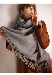 Bufanda ancha a cuadros