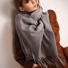 Bufanda ancha a cuadros