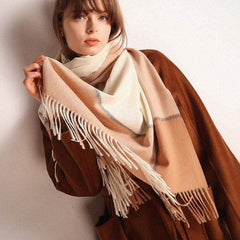 Bufanda ancha a cuadros