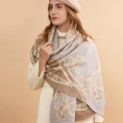 Bufanda estampada de lujo