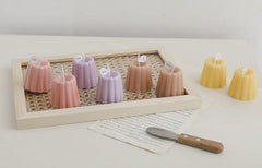 Vela pastel con forma de gelatina