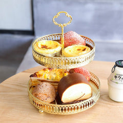 Decoración de bandeja de dos niveles