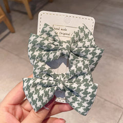 Haarspange mit Hahnentrittmuster