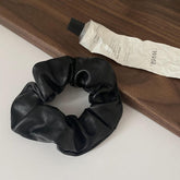 Faux Leather Scrunchy