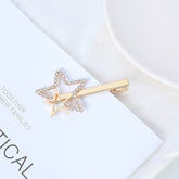 Horquilla para el pelo con estrellas adornadas con cristales