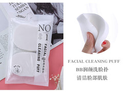 Esponja limpiadora suave blanca