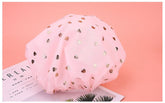 Gorro de ducha con forma de corazón metálico