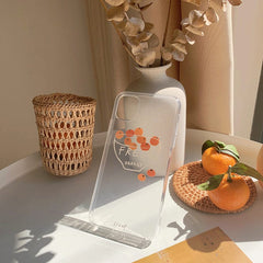 Funda transparente para teléfono Fresh Orange