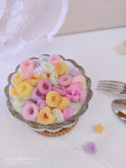 Vela decorativa de cereal Fruit Loops