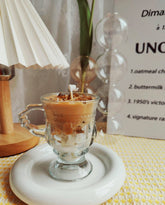 Vela decorativa con variedad de café helado