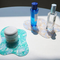 Marmorierter Konfetti-Acryl-Untersetzer