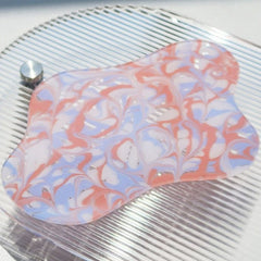 Marmorierter Konfetti-Acryl-Untersetzer